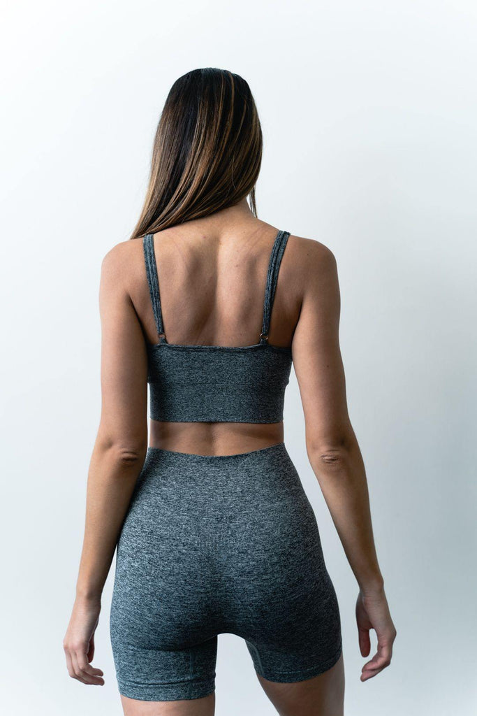 Charcoal Sports Bra - Sena Active
