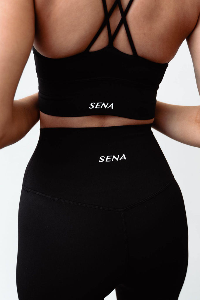Classic Black Sports Bra - Sena Active